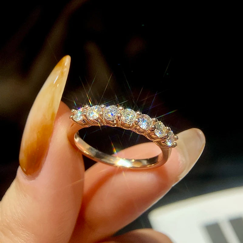 Anillo Moissanita en Plata de Ley 925 con certificado.